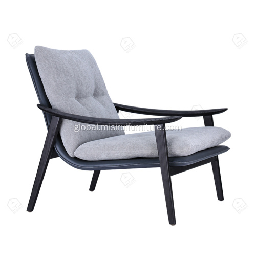 China Design modern wooden single sofa Factory